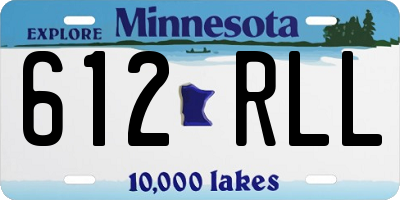 MN license plate 612RLL