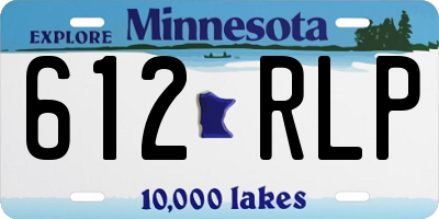 MN license plate 612RLP