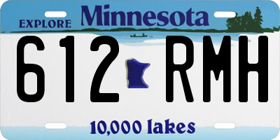 MN license plate 612RMH