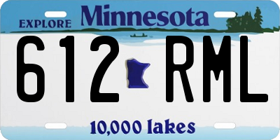 MN license plate 612RML