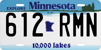 MN license plate 612RMN
