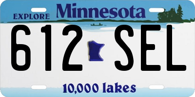 MN license plate 612SEL
