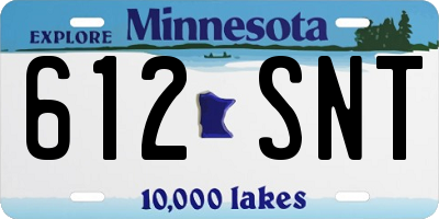 MN license plate 612SNT