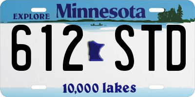 MN license plate 612STD
