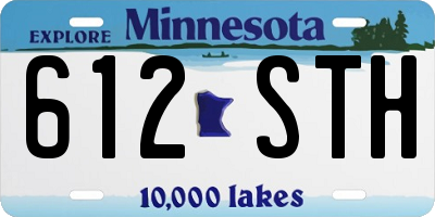 MN license plate 612STH