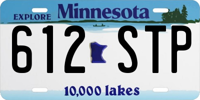 MN license plate 612STP