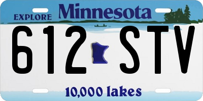 MN license plate 612STV