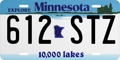 MN license plate 612STZ