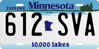 MN license plate 612SVA