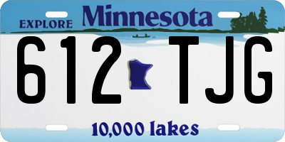 MN license plate 612TJG