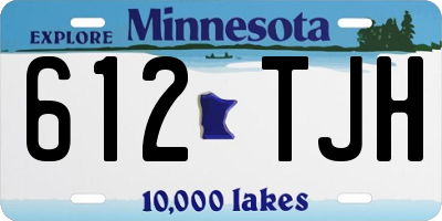 MN license plate 612TJH