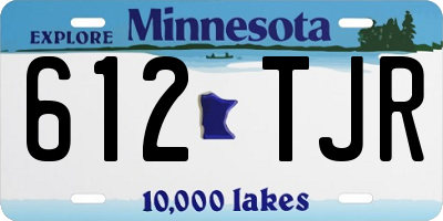 MN license plate 612TJR