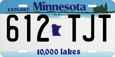 MN license plate 612TJT