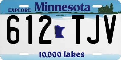 MN license plate 612TJV