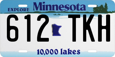 MN license plate 612TKH