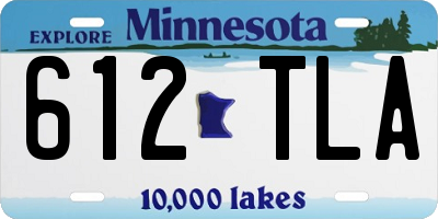 MN license plate 612TLA