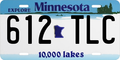 MN license plate 612TLC