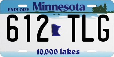 MN license plate 612TLG
