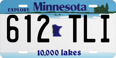 MN license plate 612TLI