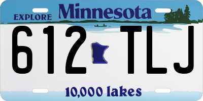 MN license plate 612TLJ