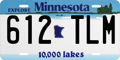 MN license plate 612TLM