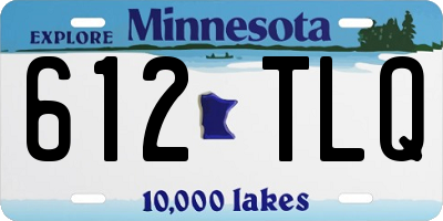 MN license plate 612TLQ