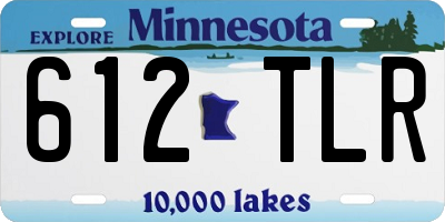 MN license plate 612TLR