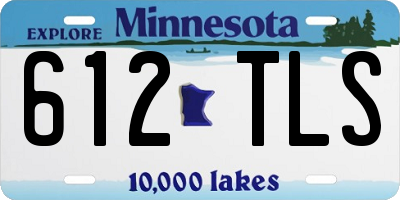 MN license plate 612TLS