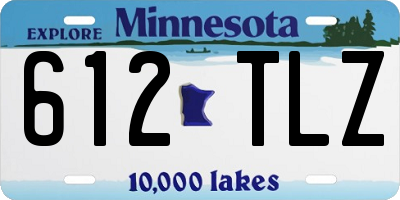 MN license plate 612TLZ