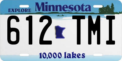 MN license plate 612TMI