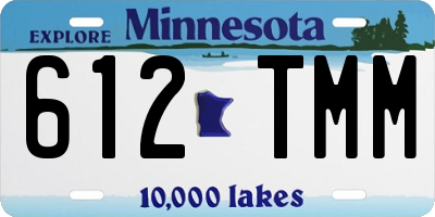 MN license plate 612TMM