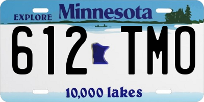 MN license plate 612TMO