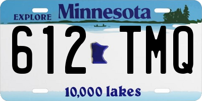 MN license plate 612TMQ