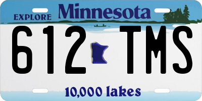 MN license plate 612TMS