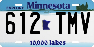 MN license plate 612TMV