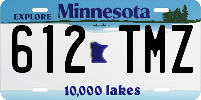 MN license plate 612TMZ