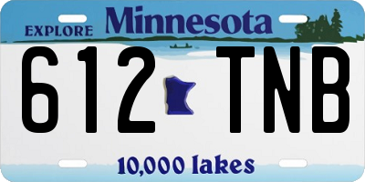 MN license plate 612TNB