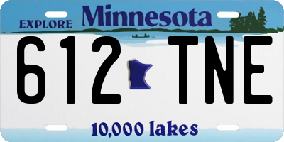 MN license plate 612TNE