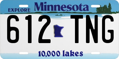 MN license plate 612TNG