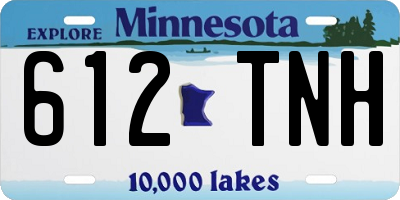 MN license plate 612TNH