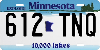 MN license plate 612TNQ