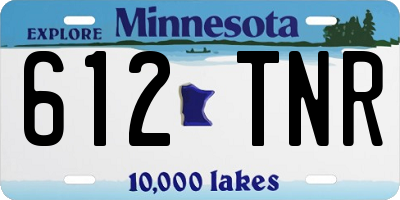 MN license plate 612TNR