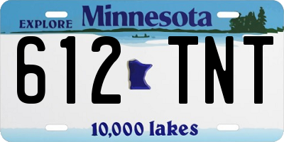 MN license plate 612TNT