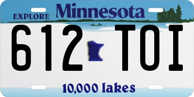 MN license plate 612TOI