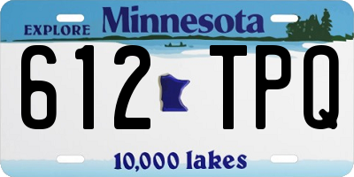 MN license plate 612TPQ
