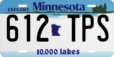 MN license plate 612TPS