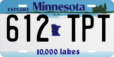 MN license plate 612TPT