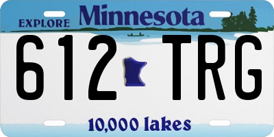 MN license plate 612TRG