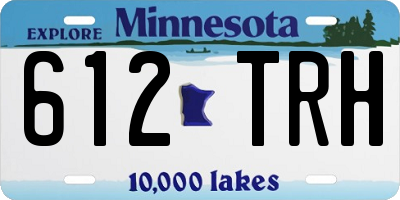MN license plate 612TRH
