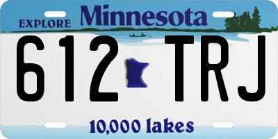 MN license plate 612TRJ